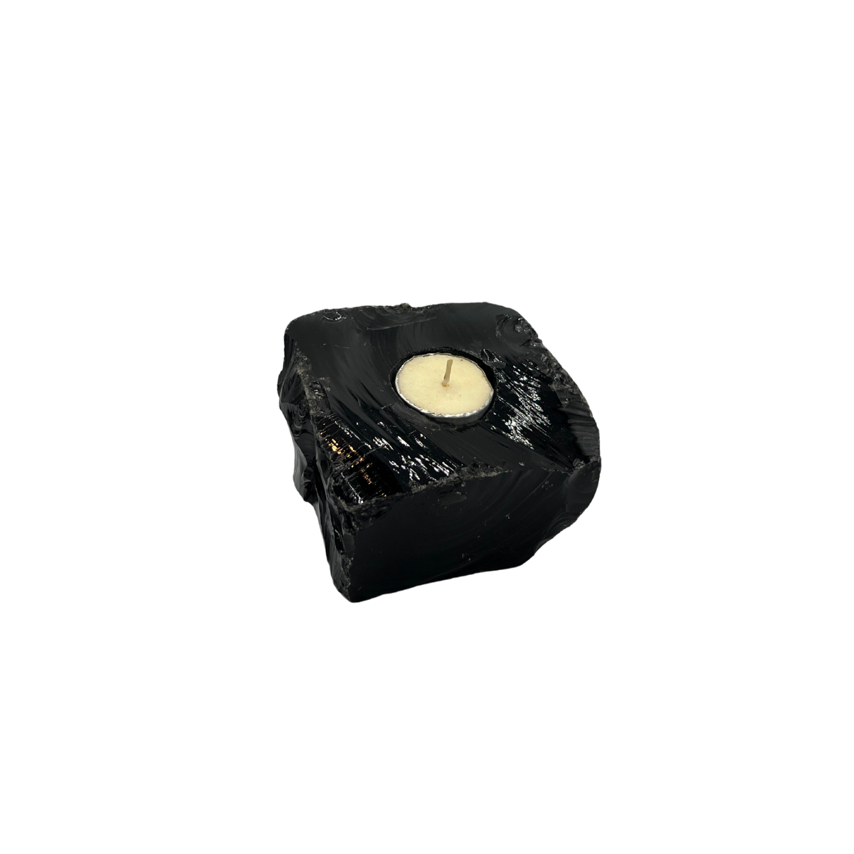 Portavelas de Obsidiana