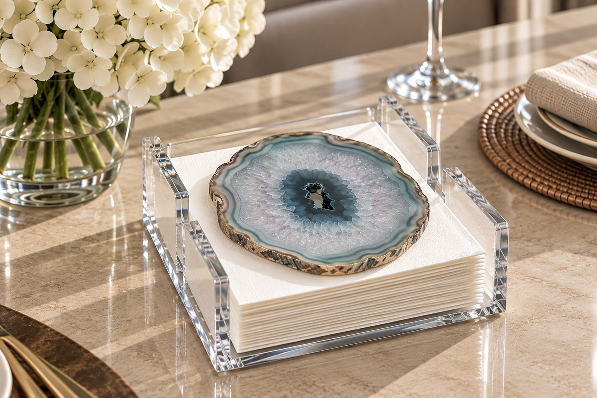 Agate Acrylic Napkin Holder