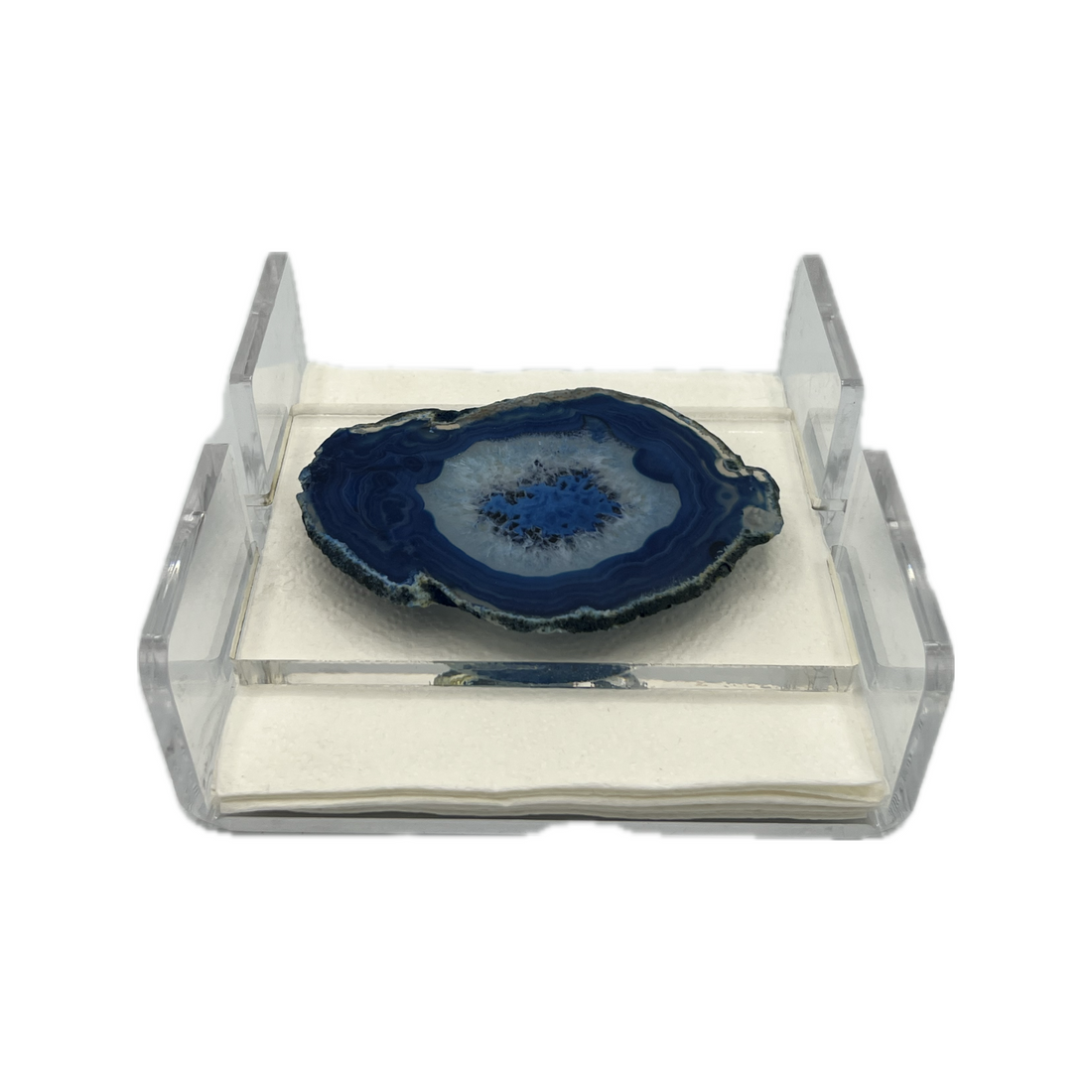 Napking Holder with Blue Agate