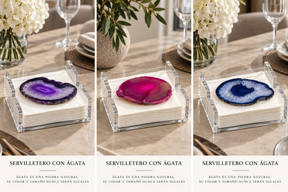 AGATE ACRYLIC NAPKIN HOLDER