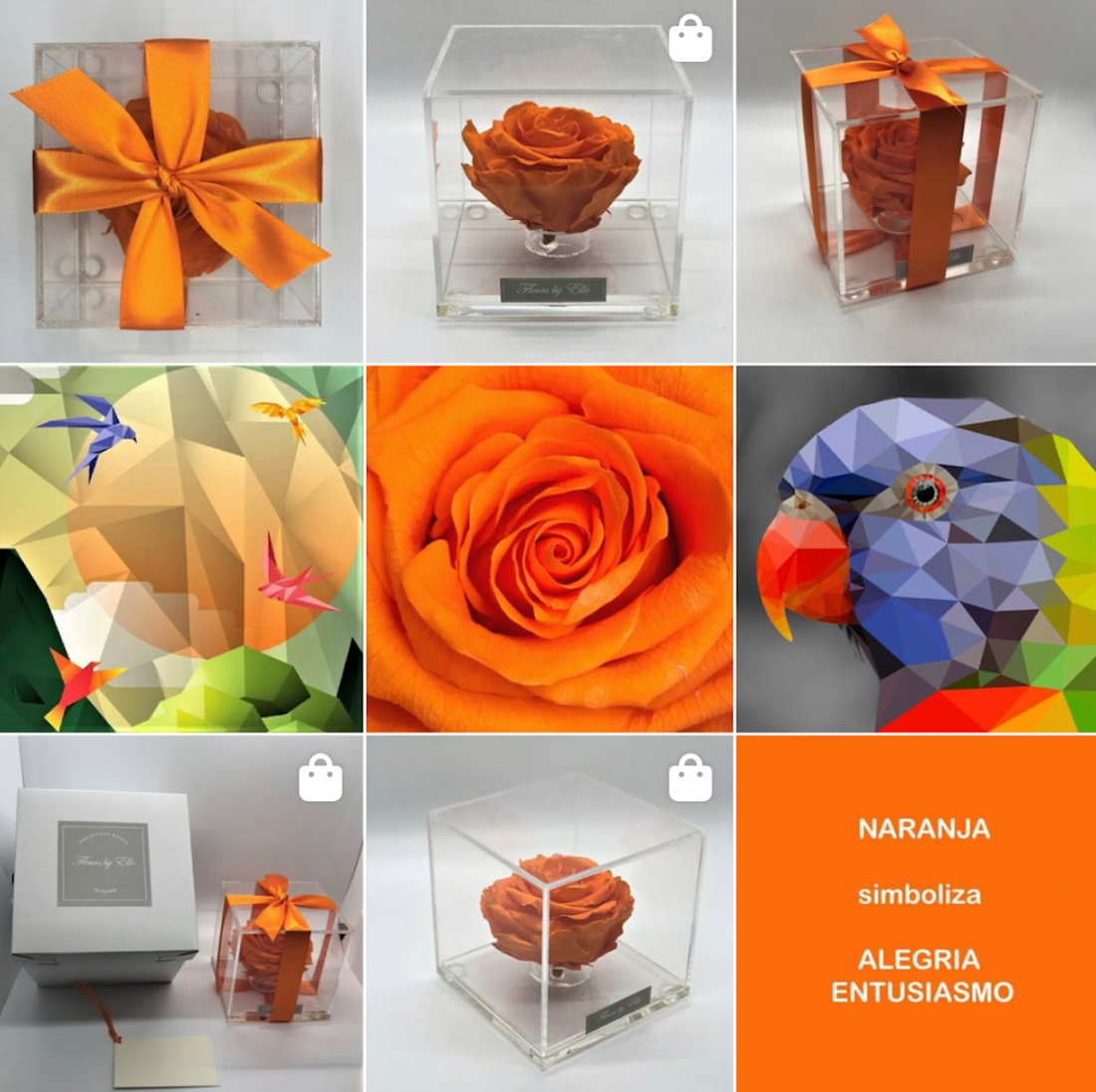The Rose Cube Orange