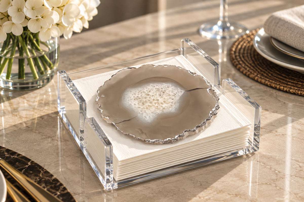 Agate Acrylic Napkin Holder