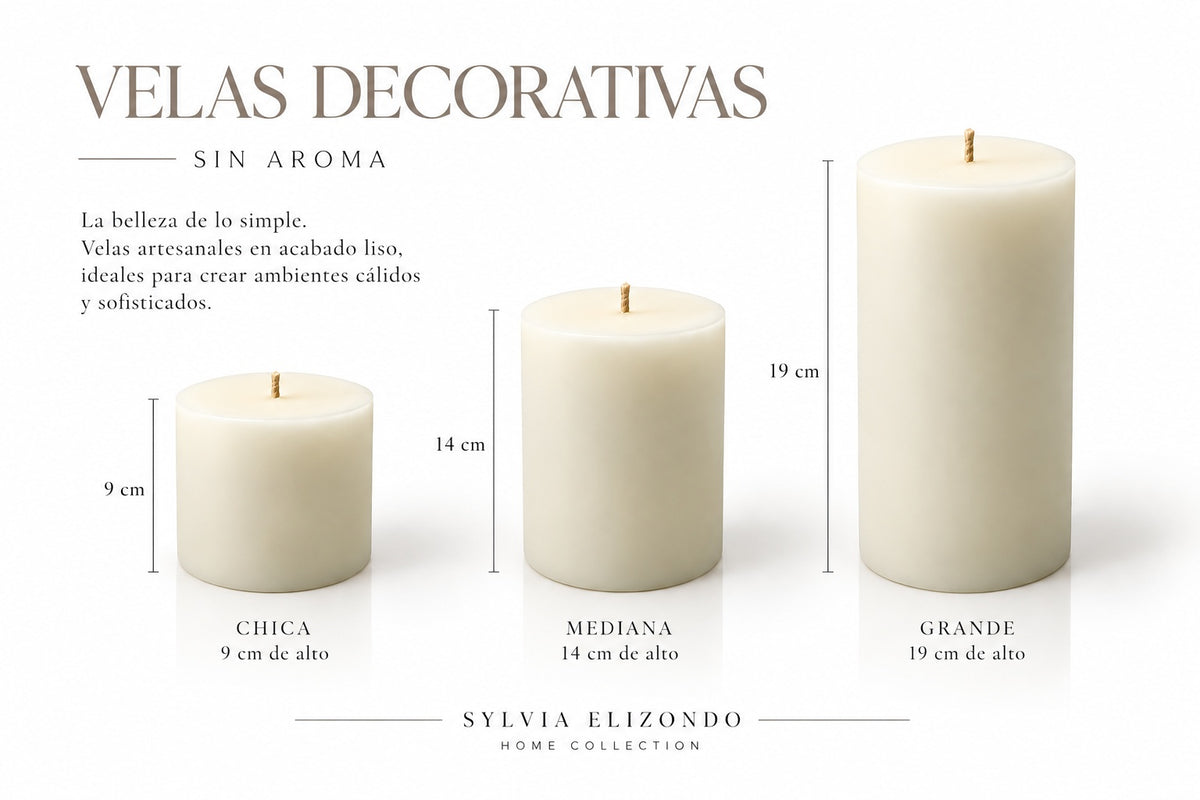 Ivory Pillar Candles