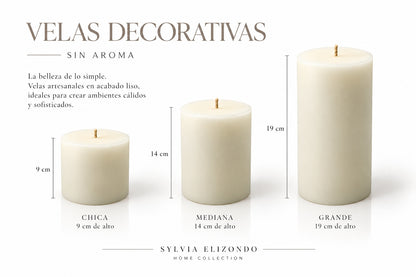 Ivory Pillar Candles