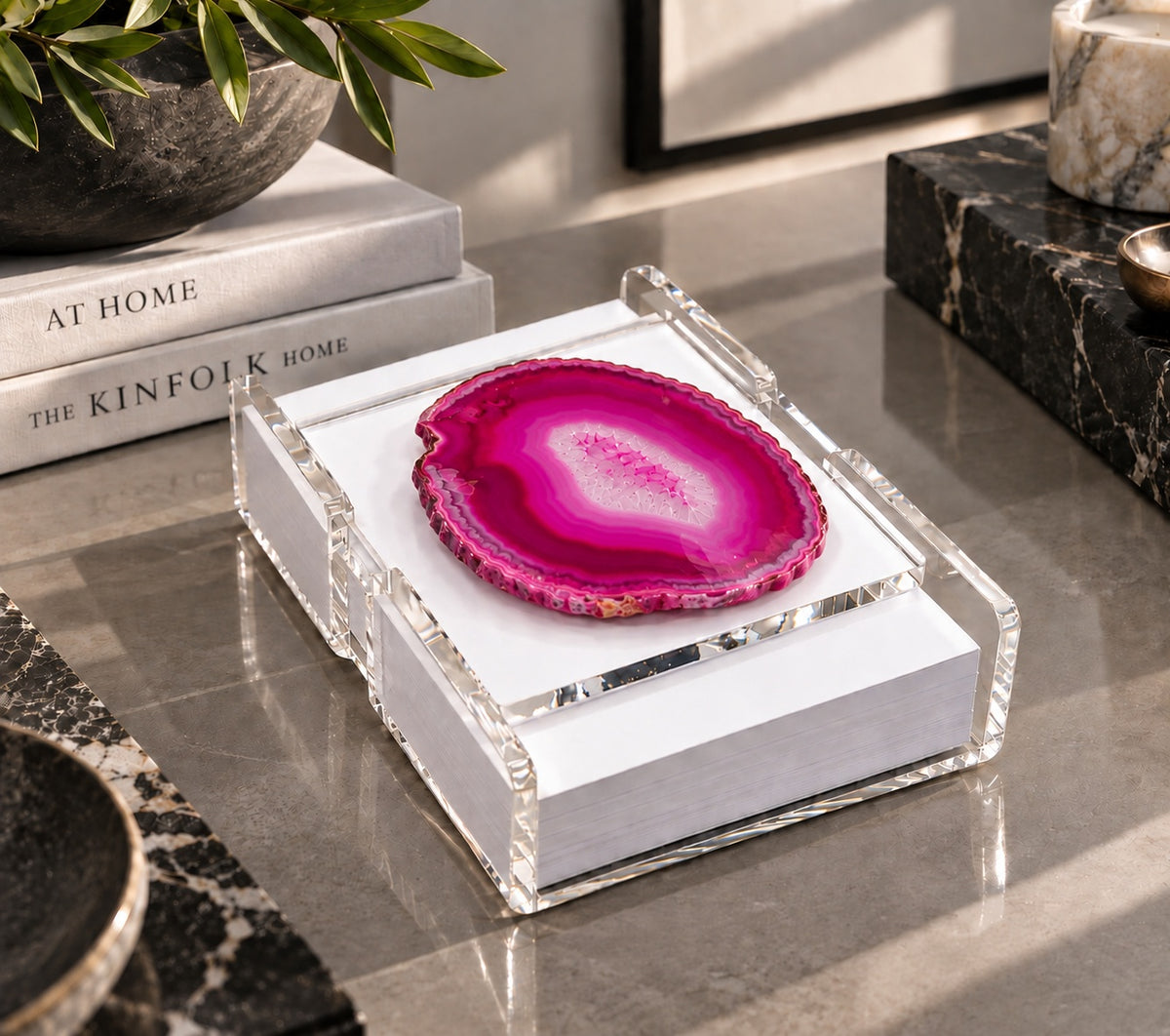 Agate Acrylic Note Holder