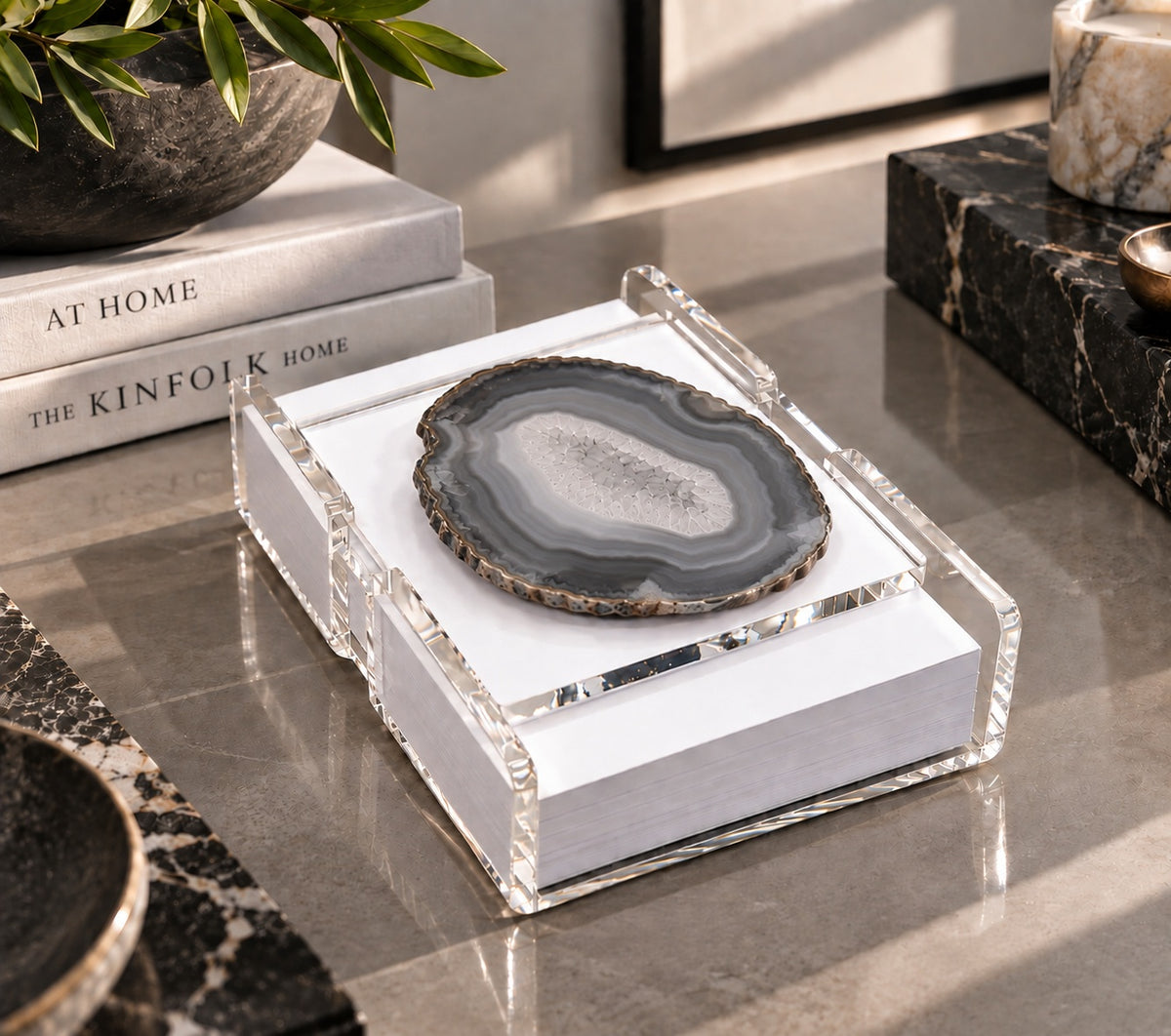 Agate Acrylic Note Holder