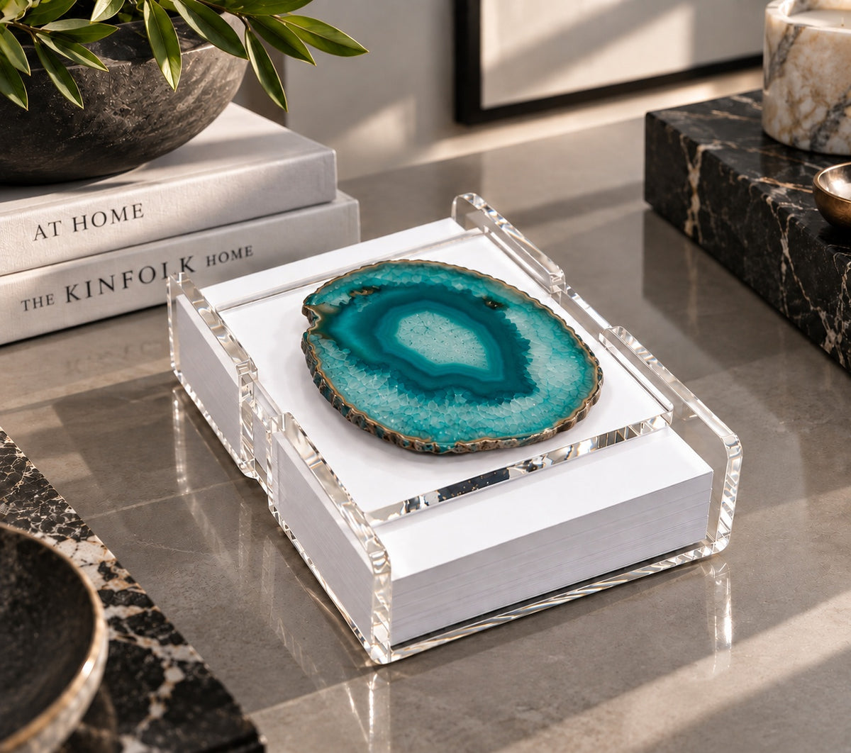 Agate Acrylic Note Holder
