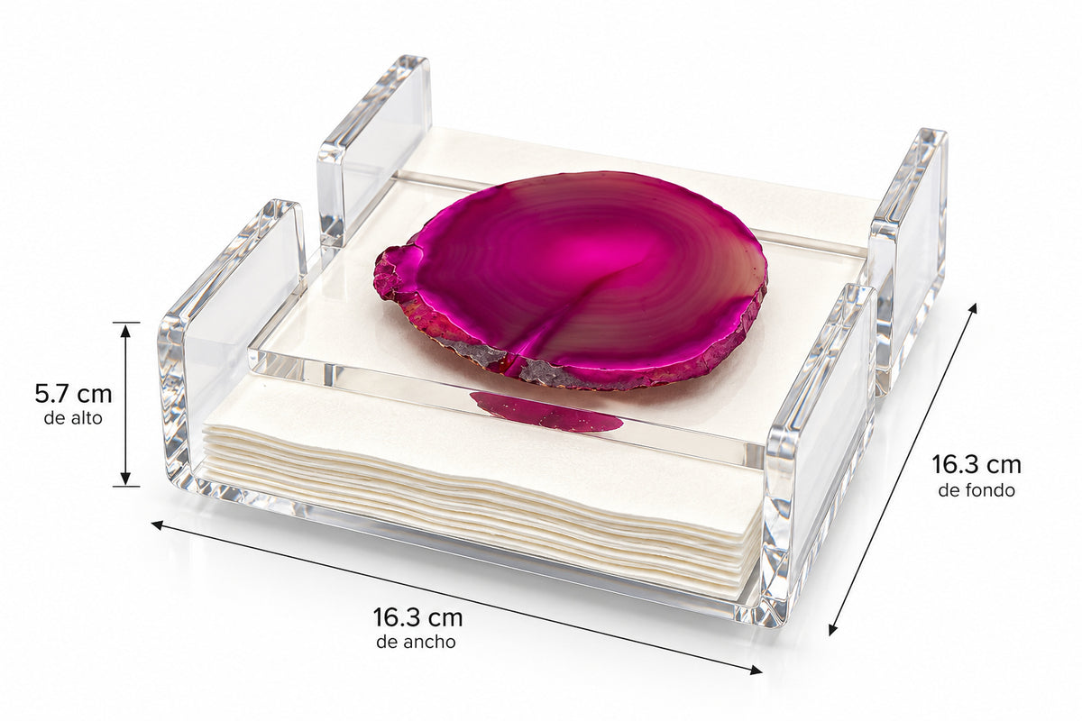 AGATE ACRYLIC NAPKIN HOLDER