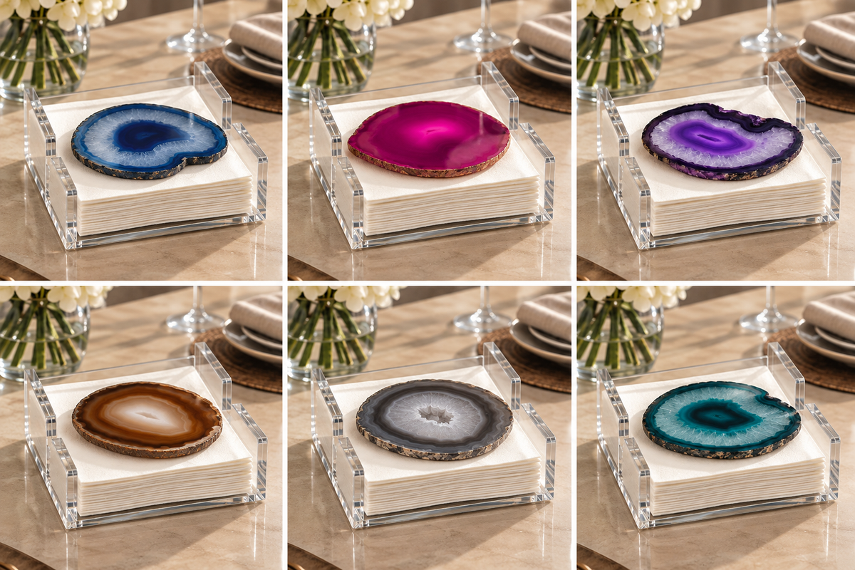 Agate Acrylic Napkin Holder