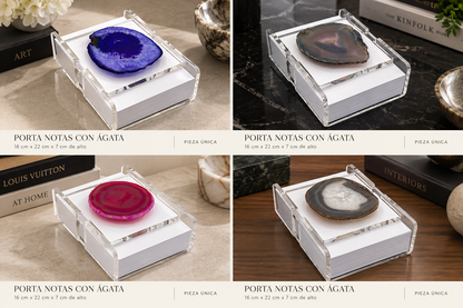 Agate Acrylic Note Holder